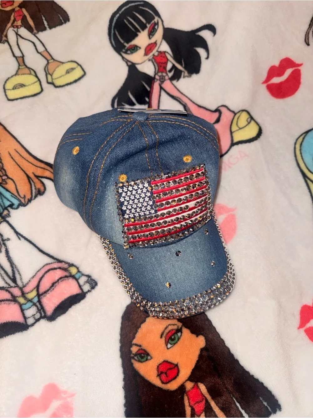 Bling American Flag Denim Hat 🇺🇸💎